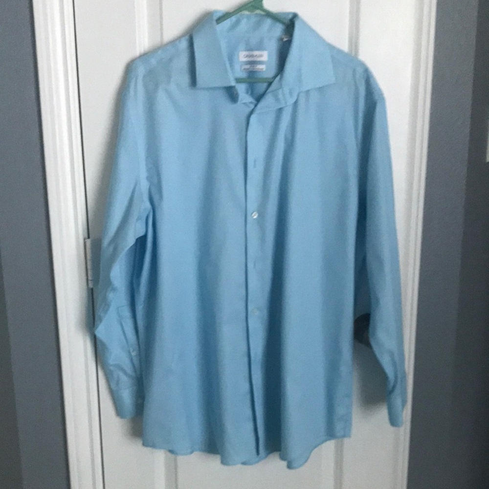 Calvin Klein Men's Blue Dress Shirt